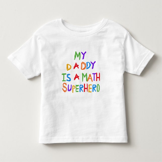 Math Superhero Toddler T-shirt (Front)