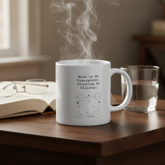 Math Superpower Teacher | Calling & Passion Coffee Mug