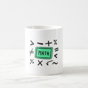 Math symbols for Students and Parents Coffee Mug