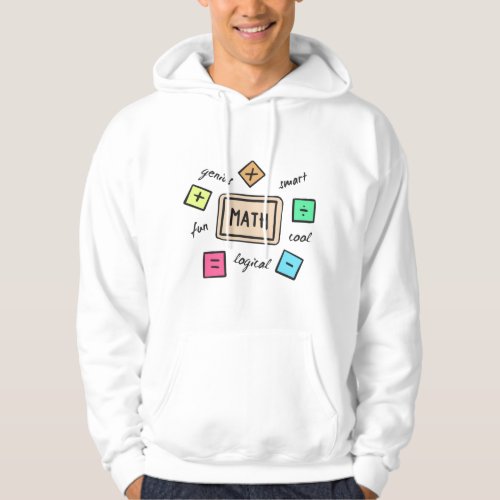 Math symbols for Students and Parents Hoodie