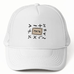 Math symbols for Students and Parents Trucker Hat