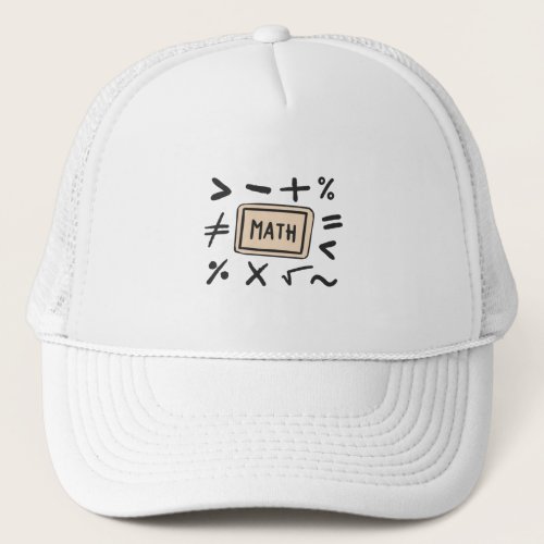 Math symbols for Students and Parents Trucker Hat Math symbols for Students and Parents Trucker Hat
