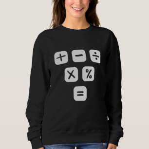 Math Symbols mathematical Signs Maths Sweatshirt