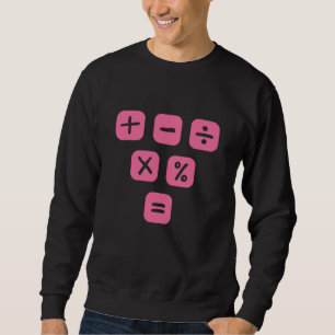 Math Symbols mathematical Signs Maths Sweatshirt