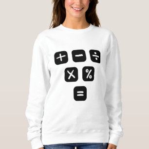 Math Symbols mathematical Signs Sweatshirt