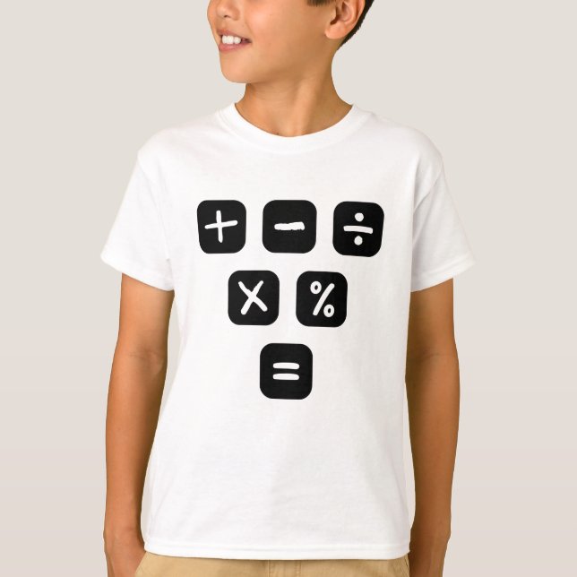 Math Symbols mathematical Signs T-Shirt (Front)