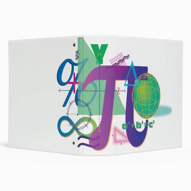 math symbols notebook 3 ring binder (Background)