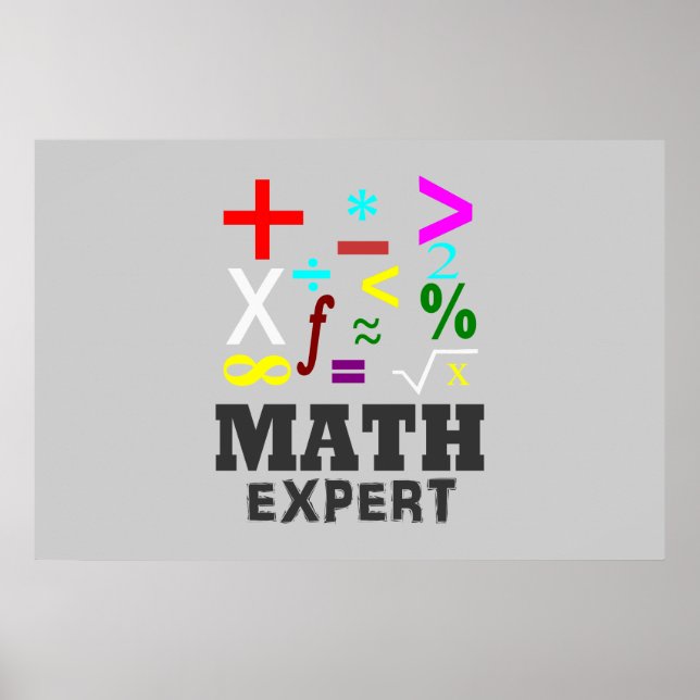 Math Symbols Poster (Front)