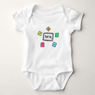 Math symbols Students and Parents Baby Bodysuit