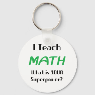 math teach keychain