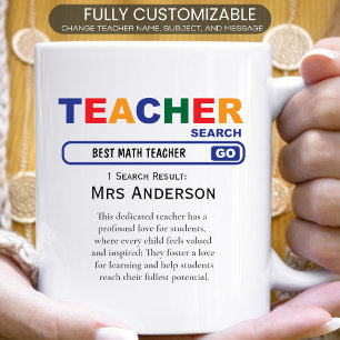 Math Teach Motivational Internet Search Coffee Mug