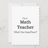 Math Teacher (Front)