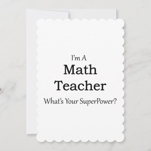 Math Teacher (Front)