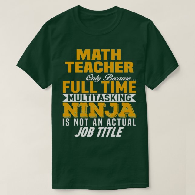 Math Teacher 32 T-Shirt (Design Front)