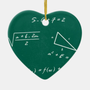 math teacher algebra geek ceramic ornament