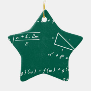 math teacher algebra geek ceramic ornament