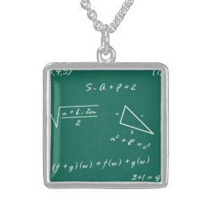 math teacher algebra geek jewelry necklace