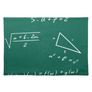 math teacher algebra geek placemat