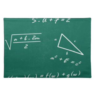 math teacher algebra geek placemat