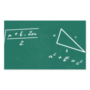 math teacher algebra geek rectangular sticker