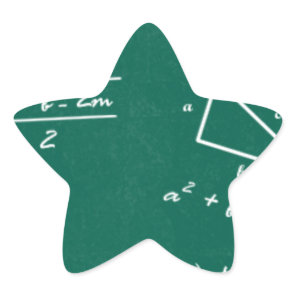math teacher algebra geek star sticker