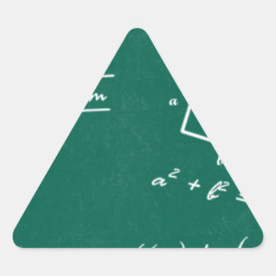 math teacher algebra geek triangle sticker