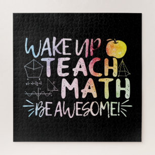 Math Teacher Appreciation - Be Awesome Jigsaw Puzzle
