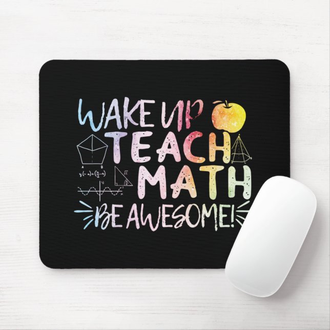 Math Teacher Appreciation - Be Awesome Mouse Pad (With Mouse)