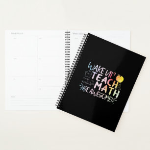 Math Teacher Appreciation - Be Awesome Planner