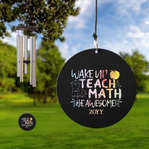 Math Teacher Appreciation - Be Awesome Wind Chime