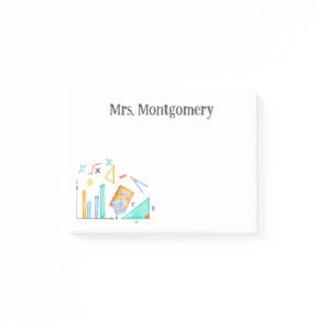 Math Teacher Appreciation Gift Post-it Notes