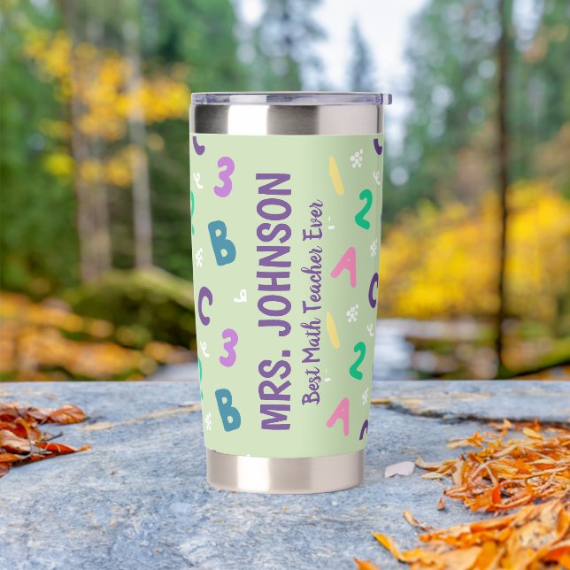 Math Teacher Appreciation Insulated Tumbler (Outdoor)