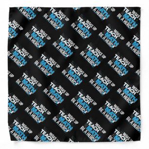 Math Teacher Appreciation - Teach, Be A Hero Bandana