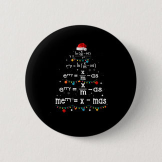 Math Teacher At Christmas Math Merry Xmas Tree Ce Button