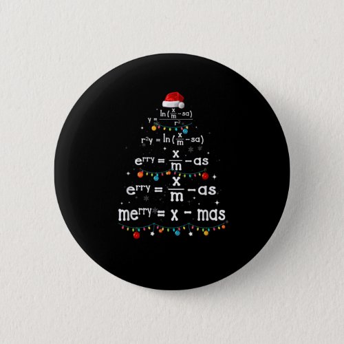 Math Teacher At Christmas  Math Merry Xmas Tree Ce Button