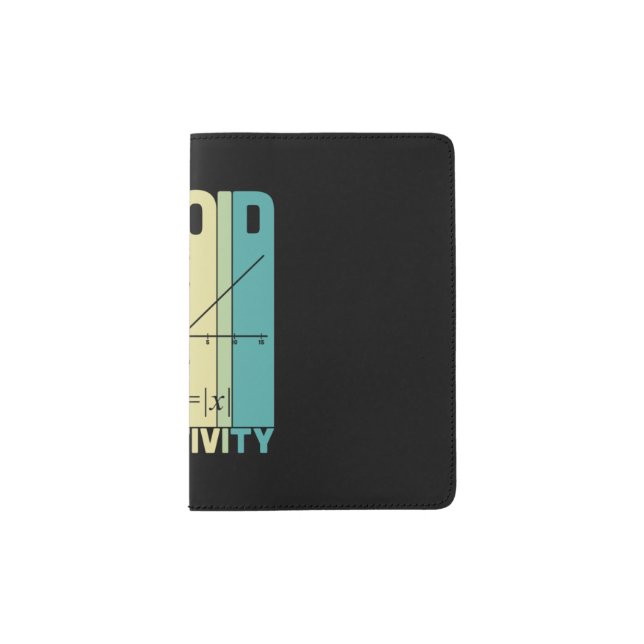 Math Teacher Avoid Negativity Passport Holder (Front)