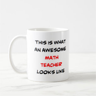 math teacher, awesome coffee mug