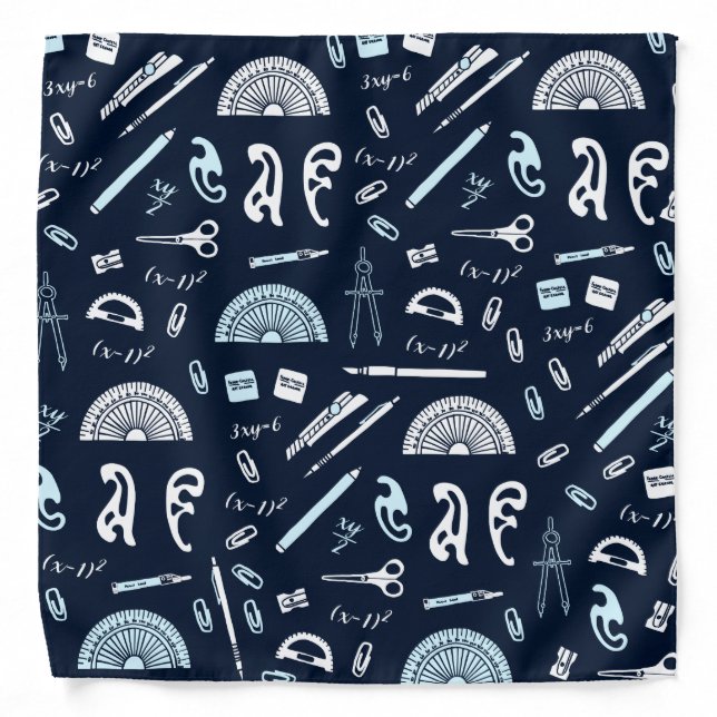 Math Teacher Bandana (Front)
