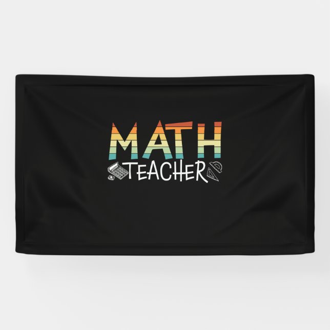 Math Teacher Banner (Horizontal)