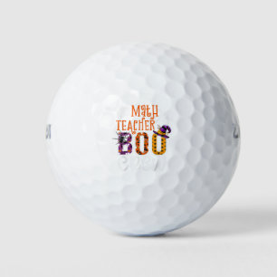 Math Teacher Boo Crew Halloween Costume Math Teach Golf Balls