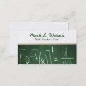 Math Teacher Business Card (Front/Back)