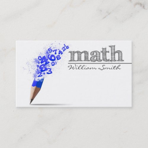 Math Teacher Business card