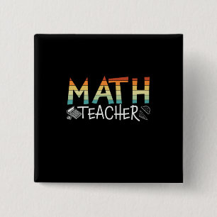 Math Teacher Button