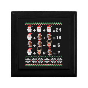 Math Teacher Christmas HARRIER Gift Box
