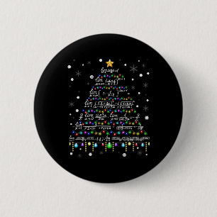 Math teacher Christmas Math T Shirt Button
