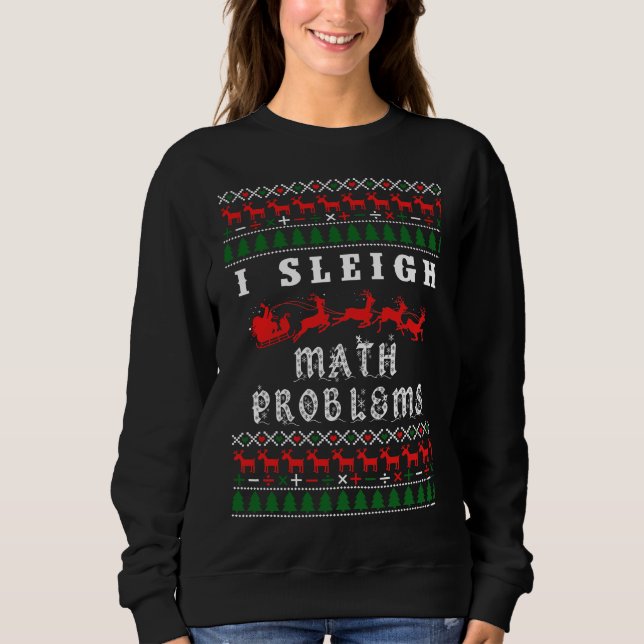Math Teacher Christmas Sweater (Front)