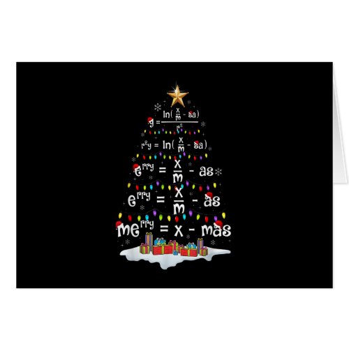 Math Teacher Christmas Tree Funny Christmas Math F