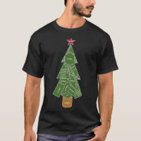 Math Teacher Christmas Tree Made of Shapes Classic