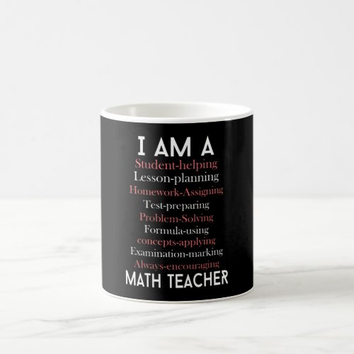 Math teacher coffee mug