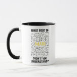 Math Teacher Coffee Mug - Math Teacher Gift<br><div class="desc">Introducing our Math Teacher Mug, the perfect addition to any math enthusiast's collection! This unique Math Coffee Mug showcases a clever design that combines humor and love for mathematics. Whether you're a math teacher, mathematician, or just appreciate the fun side of numbers, this Funny Math Mug is sure to put...</div>